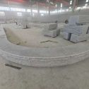 韶关 芝麻白异形坐凳，自然面光面弧形加工