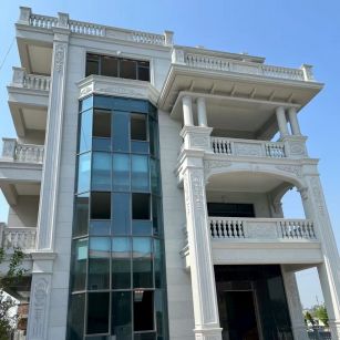 韶关 白麻花岗岩别墅外墙干挂效果展示