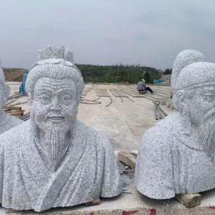 韶关 白麻花岗岩石材人物立体雕刻