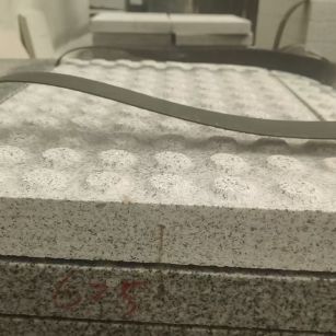 韶关 芝麻白花岗岩6.0公分荔枝面五轴加工雕刻盲点