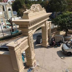 韶关 黄金麻荔枝面花岗岩别墅门楼