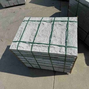 韶关 白麻花岗岩石材自然面蘑菇石成品