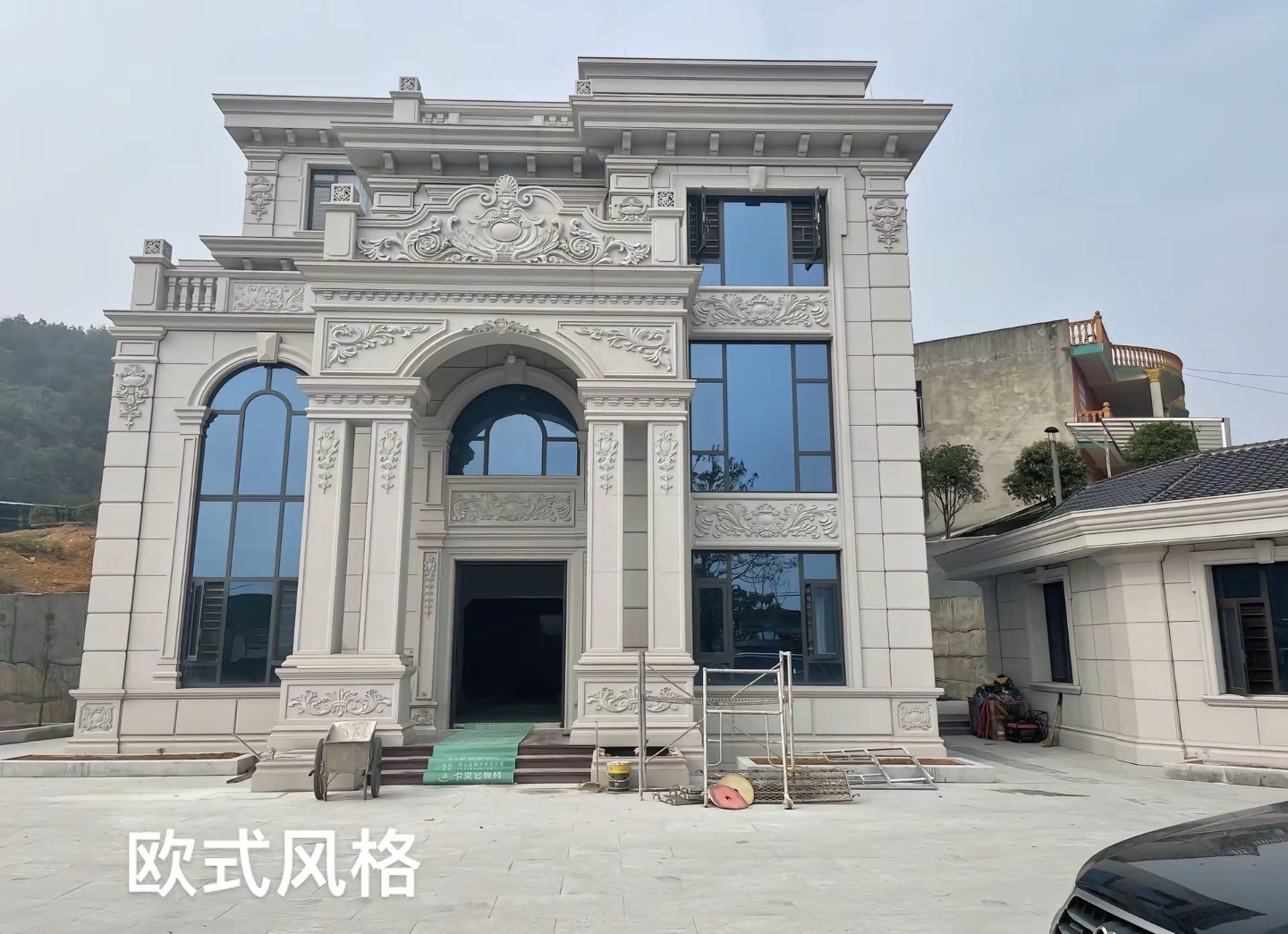 韶关 白麻花岗岩别墅外墙干挂