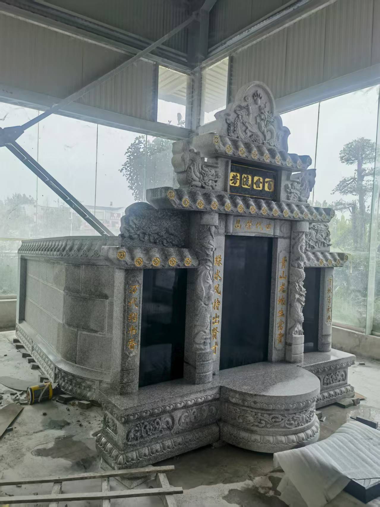 韶关 芝麻白墓碑效果展示图