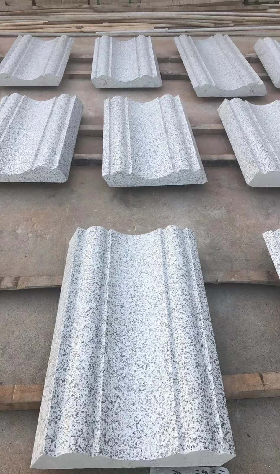 韶关 白麻花岗岩光面别墅线条