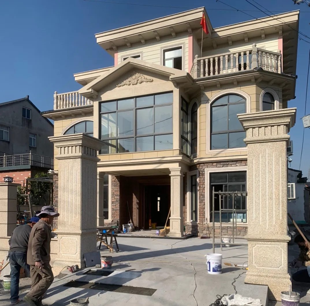 韶关 黄金麻花岗岩荔枝面别墅外墙干挂私家专属