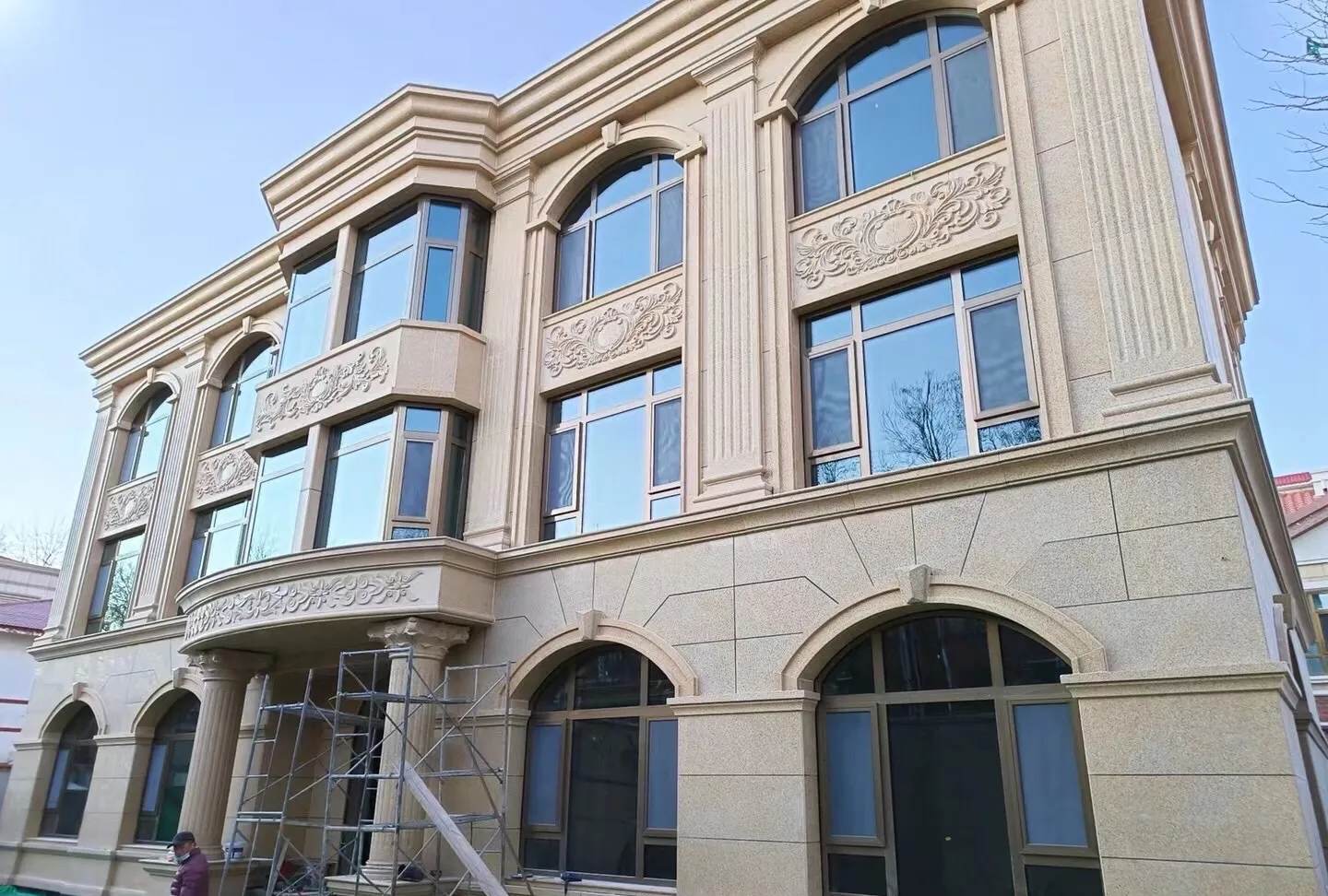 韶关 黄金麻花岗岩别墅外墙干挂