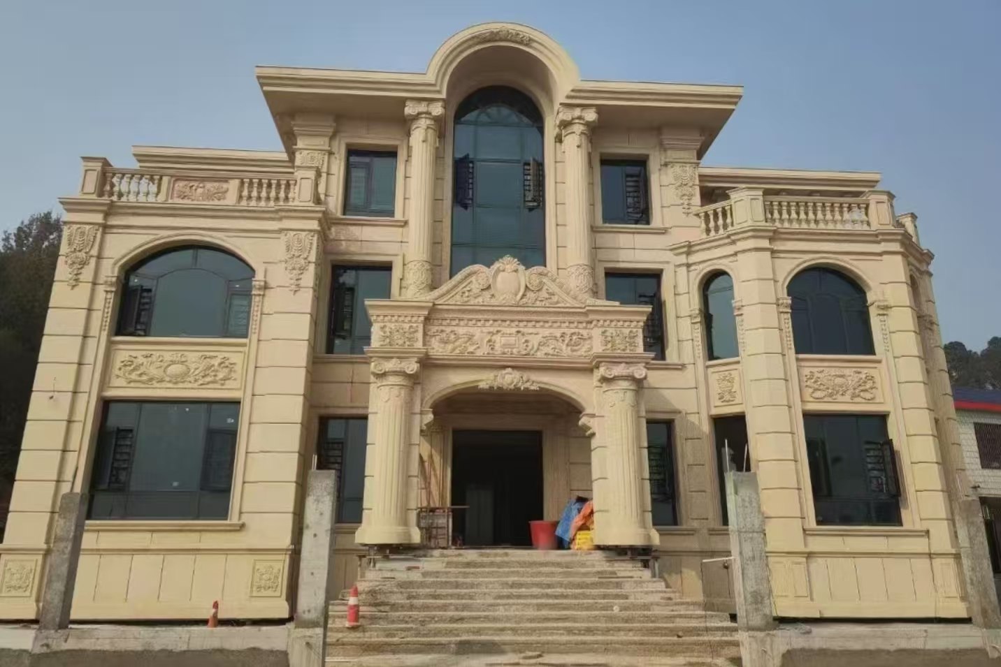 韶关 黄金麻花岗岩别墅外墙干挂